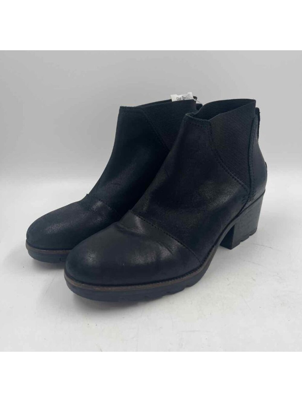 Sorel Leather Women's Shoe Size 8 Black Solid Boots